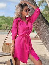 EMERY ROSE Belted Shirt Dress